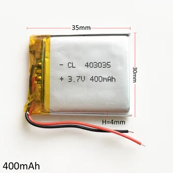 3.7 V 400mAh 403035 Litiu-Polimer Li-Po Baterie Reîncărcabilă Pentru DIY Mp3 DVD CAMERA GPS PSP bluetooth electronice parte