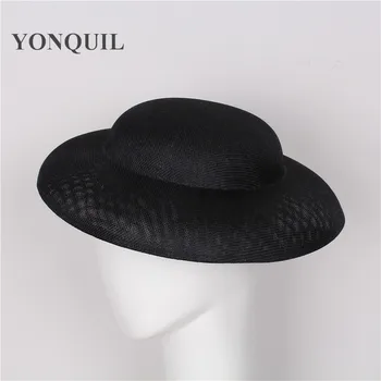 30cm rotund pălării mari Fascinator de bază în femei accesorii de par imitație sinamay fascinator material petrecere de nunta, articole pentru acoperirea capului