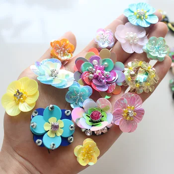 3D manual de unghii șirag de mărgele bucată aplicatiile diamante flori remorci ușoare patch haine capac pantofi DIY accesorii decorative laminate
