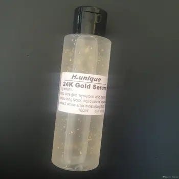 3X100ml Colagen Acid Hialuronic Gel Și Nano 24K Decleo r Folie de Aur de Toner de Îngrijire a Pielii Ser