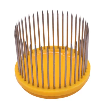 4 buc 40 Pin Ac stil Cuștile pentru mătci Apicultura Instrumente Galben din Plastic Și Oțel Inoxidabil Rotunde de Albine Cușcă