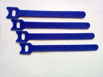 40pcs 300*12mm albastru Nailon Cablu Reutilizabile Legături cu Ochi Găuri spate în spate leg cu un cablu de nylon curea de Magie cârlig buclă organizator