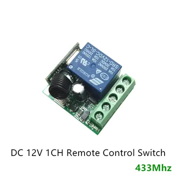 433Mhz Universal Wireless de Control de la Distanță Comutator DC 12V 10A 1CH releu Modulul de Receptor și Transmițător 433 Mhz Control de la Distanță