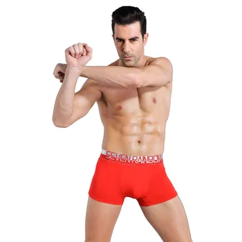 4buc Barbati Boxeri Chiloti Respirabil modal sexy, lenjerie pentru barbati cueca pantaloni scurți Om Chiloti Chiloti Brand SEVENRAINBOW M-3XL