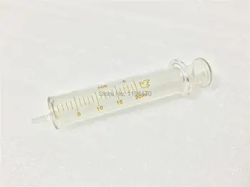 4buc/Lot 20 ml Seringă de Sticlă Injector Laborator Sticlarie Sampler
