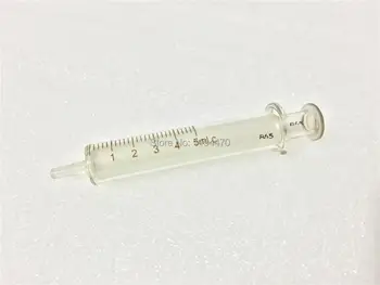 4buc/Lot 5 ml Seringă de Sticlă Injector Laborator Sticlarie Sampler