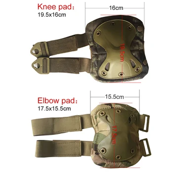 4buc/set de kneepad CS tactice genunchiere & Cot Tampoane de Vânătoare, alpinism domeniul fulia de echitatie exercițiu de Sport echipament de protecție