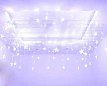 4M Gheață șir led lumina de anul Nou interioară de iluminat ghirlanda de stele de modelare led luminarias decor de crăciun 100SMD 18 Stele
