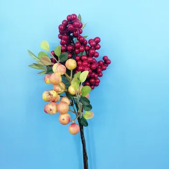 5 PC 8mm Mini Artificiale Fructe Stamine Mici fructe de Padure, Flori Artificiale Nunta Acasă Decoratiuni de Craciun DIY Coroane de flori