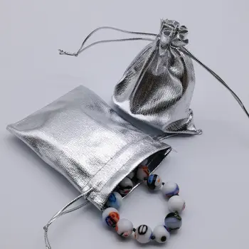 50 BUC nunta de aur și argint sac de cadouri cercei colier sac fierbinte Trei dimensiunea este opțional 5*7cm/7*9cm/10*12cm