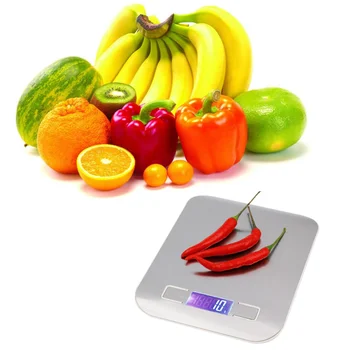 5000g Cântar Digital de Bucătărie Greutate 5KG 1G electronice de cântărire echilibru Instrumente de Gătit cu Super slim cu Platforma din Oțel Inoxidabil