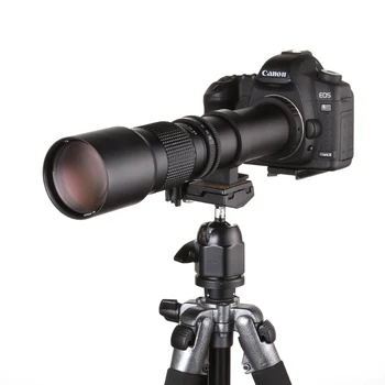 500mm F/8.0 Super Telephoto Zoom Manual Lentile + Liber T2 Adaptor de Montare pentru Canon Nikon Sony Olympus Pentax Sony E Mount A7 DSLR