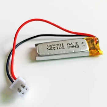 501235 JST XHR 2.54 mm 2pin conector 3.7 V 180mAh LiPo Baterie Litiu-Polimer Reîncărcabilă Pentru Mp3 bluetooth GPS PSP cască