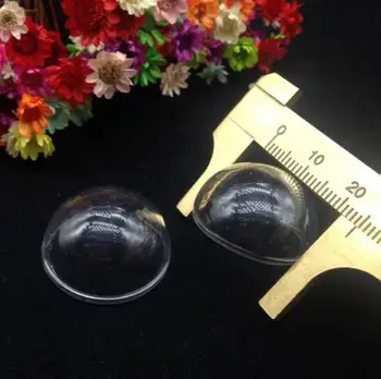 50pc/25mm jumătate de glob rotund balon Gol cupolă de sticlă pentru bijuterii medalion farmec flacon diy moda pandantiv bijuterii lucrate manual concluziile