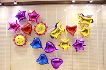 50pcs/lot 10inch Cinci stele, baloane folie Petrecere de Aniversare Căsătorie Nunta spectacol pentru Copii decor furnizează aer globos