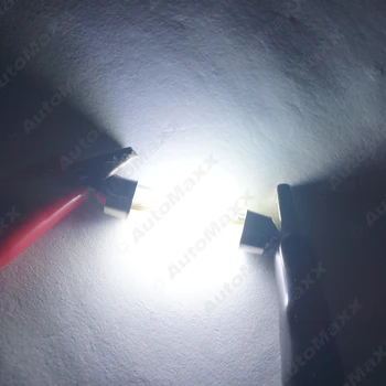50PCS Masina Alba de Interior Lentile de Sticlă Cazul C5W Festoon Dom COB 12 Chips-uri de Lumină LED 31/36/39/41mm Lectură Lumina DC12V#J-2720