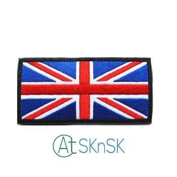 50pcs UK Flag Aplicatii Brodate Fier Coase Pe Union Jack Patch țări militare patch-uri insigne accesorii decor
