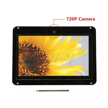 52Pi Free Driver de 7 inchi 1024x600 Capacitiv Touch Screen Display Kit cu Camera 720P pentru Raspberry Pi/Windows/Beaglebone Black