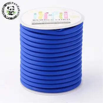 5mm Gol de Silicon Cablu de Constatările de Bijuterii pentru a Face Bijuterii DIY Negru Rosu Roz Albastru Gaura: 3mm; despre 10.94 metri/rola(10m/rola)