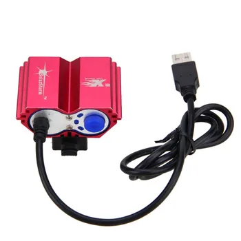 5V USB de Încărcare 8000 De Lumeni XML T6 LED Biciclete Lumina 4 Moduri de Faruri Noaptea Ciclism în condiții de Siguranță Lampa+ 4x18650 Acumulator+Incarcator
