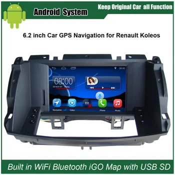 6.2 inch Android Auto Navigație GPS pentru Renault Koleos Auto Video Player WiFi Bluetooth Oglinda-link Actualizat Original Radio Auto