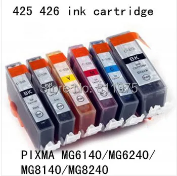 6 culoare IGP 425BK CLI-426BK C M Y GY compatibil cartuș de cerneală Pentru canon PIXMA MG6140 MG6240 MG8140 MG8240 imprimante cu cerneală