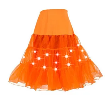 6 Culori Adult spectacol de dans Tul Mini dans purta Moda pentru Femei Talie Înaltă Lumini LED-uri Colorate Tutu dans haine