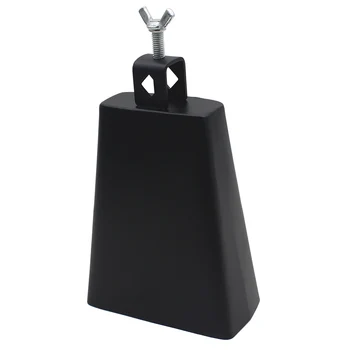 6 Inch IRIN Elegant Black Metal Cow bell Personalizate Cattlebell Instrument de Percuție pentru Iubitor de Muzică