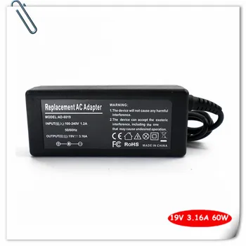 60W AC Adaptor Încărcător de Baterie pentru Samsung N150 autostrada n145 R478 R480 R523 R538 R540 R580 R730 R780 Laptop Cordonul de Alimentare 19V 3.16 a