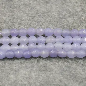 6mm Violet Ametist Accesorii Meserii Pierde Runda Margele Fatetate de produse Semi-Finite Pietre Bile Cadouri Bijuterii Femei 15inch
