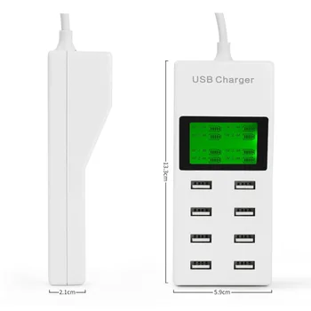 8-Port USB Încărcător de Mare Viteză Stație de Încărcare,Desktop Rapidă de Încărcare USB Hub,Portabil, pentru Toate Smartphone-uri, Laptop,Dispozitive USB