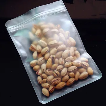 9*13cm Mat Transparent Design Zip Lock Bag Cookie-uri de Cafea Uscate Sac cu Mâncare Pentru Crăciun Petrecere de Nunta Bomboane Ambalare produse Alimentare Sac