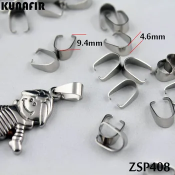 9.4 mm mici din oțel inoxidabil cârlig pandent accesorii bijuterii DIY părți 200pcs ZSP408