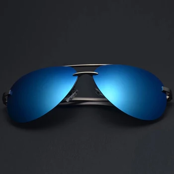 (9 culori) pentru Bărbați ochelari de Soare Polarizat Metal Aliaj de Conducere Ochelari UV400 Protecție Ochelari de protecție Ochelari de sex Masculin Pilot Stil A143