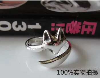 925 sterling silver moda deschideri de inel fox ring