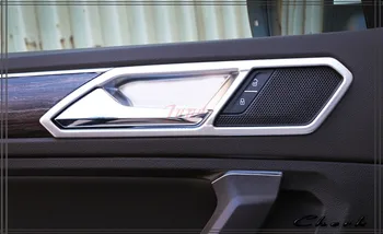 ABS Mat Interior Usa Maner Castron Capac Ornamental Pentru Volkswagen VW Tiguan 2017 2018 a Doua Generație de Accesorii de Interior 4buc