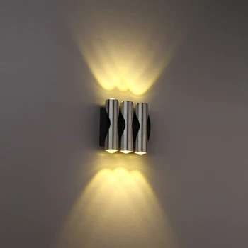 AC110V-240V 2W4W6W LED Lămpi de Perete de Interior din Aluminiu corp de iluminat în Sus și în jos lumini de Perete pentru dormitor, camera de zi de decorare lampa