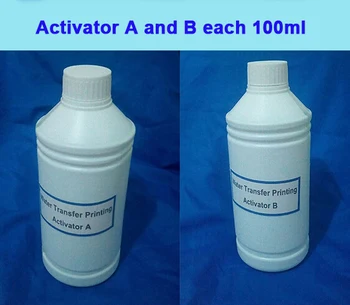 Activator a și B, fiecare 100ml Hydrographics Film Activator Pentru Transfer de Apă Hidrografice Activator Water Transfer Printing