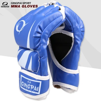 Adult Gros Mănuși de Box MMA mănuși de jumătate-deget Sanda Taekwondo saci de Nisip sac de box Mănuși de Formare Profesională Echipamente