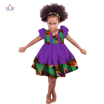 African girl Haine copii haine africane Tradiționale de Rochii de bumbac Potrivite Africa de Imprimare fata naturale Rochie de Vara niciunul BRW WYT43