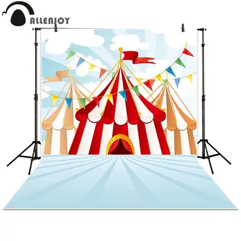 Allenjoy fundaluri de fotografie, desene animate Sevilla Cort de Joaca carnaval Carusel Pavilion banner photo studio background