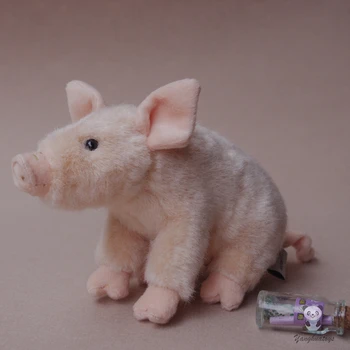 Animal de pluș Jucărie Simulare Roz Panama Porc Păpuși Jucării pentru Copii Cadouri de Craciun 20cm