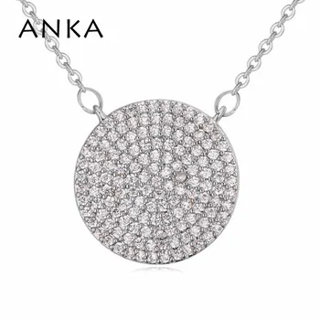 ANKA moda rotund pandantiv colier pentru femei office lady bijuterii realizate cu clasa AAA zircon colier de brand cadou #121068
