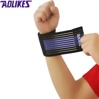 AOLIKES 1 Pereche de Fitness Bumbac Puterea Bandaje Mână Trupa De Tenis, Sală de fitness Curele Împachetări Protector Sport Bratara de Sprijin