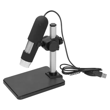AOMEKIE 1000X Zoom Digital USB Camera Video Microscop 8 LED-uri Lupa Microscopio Digital cu Ascensiunea și decăderea Titularului de Mana a Treia