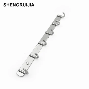 Argint 304 din oțel inoxidabil perete cârlig rezistent montare pe perete cârlig prosop stil modern, din otel inoxidabil haina cârlige 3/ 4 / 5/ / 6 cârlige