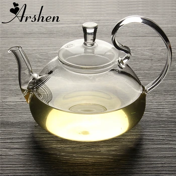 Arshen Elegant Floare De Cafea, Ceainic Chinezesc Ceainic De Sticlă Rezistente La Căldură De Sticlă Ceainice Kung Fu Ceainic Cu Filtru Pentru Ceai