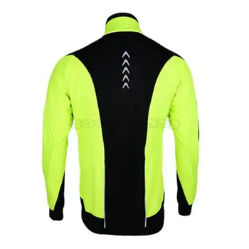 ARSUXEO Termică Iarna Fleece Vânt Impermeabil Maneca Lunga Jersey Ciclism Îmbrăcăminte Purta Reflectorizante Ciclism Jacheta Sport