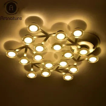 Arta moderna LED Star plum blossom Decor lumini plafon cerc alb corpuri de iluminat cu diamante de lustruire lampă pentru casa living