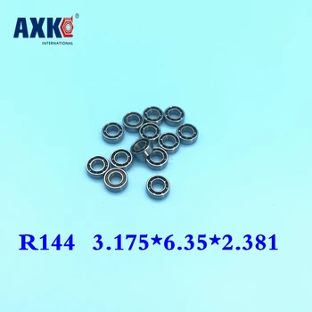 As fi intrebat 10buc ABEC5 rulmenti in Miniatura R144 deschide dimensiunea 3.175*6.35*2.381 mm Dentare de Mana Oțel de Rulment+ 8 Bile de Oțel + Nailon Cușcă